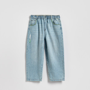 Jeansy baggy - 152 (11 lat) - niebieski - chłopcy - Reserved - 390HN-50J