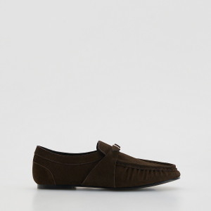 Zamszowe loafersy - 41 - brązowy - damska - Reserved - 390ID-82X