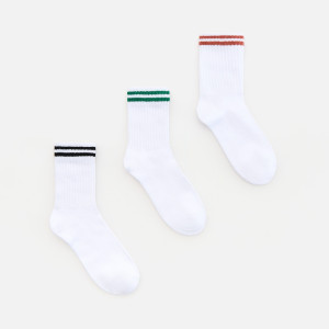 Skarpetki 3 pack - 37/39 - biały - chłopcy - Reserved - 405KO-00X