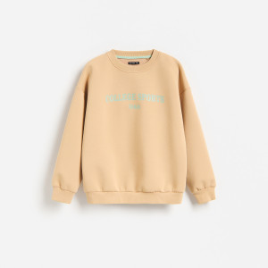Bluza z nadrukiem - 170 (13-14 lat) - brązowy - chłopcy - Reserved - 418JW-84X