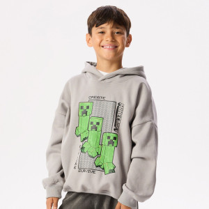 Bluza Minecraft - 158 (12 lat) - jasnoszary - chłopcy - Reserved - 430JW-09X