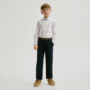 Spodnie chino - 170 (13-14 lat) - granatowy - chłopcy - Reserved - 440HK-59X