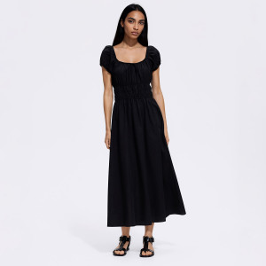 Wzorzysta sukienka maxi - L - czarny - damska - Reserved - 440LE-99X
