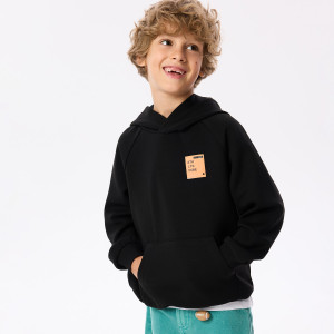 Bluza z kapturem - 170 (13-14 lat) - czarny - chłopcy - Reserved - 441JW-99X