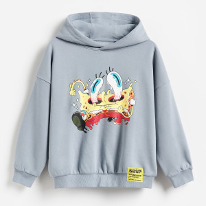 Bluza SpongeBob - 146 (10 lat) - ciemnoszary - chłopcy - Reserved - 447JW-90X
