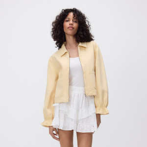 Spódnica z ażurowymi wstawkami - L - złamana biel - damska - Reserved - 449IK-01X