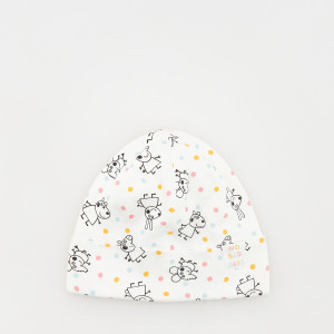 Czapka Świnka Peppa - 6-12 miesięcy - złamana biel - dziewczynki - Reserved - 458AF-01X