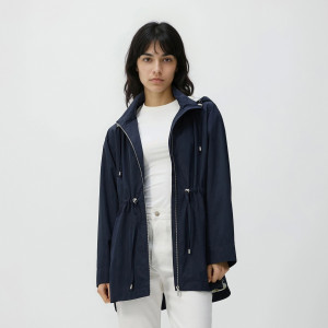 Kurtka parka z kapturem - S - granatowy - damska - Reserved - 461IA-59X