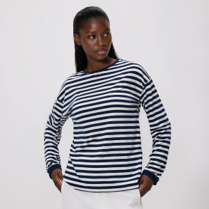 Longsleeve w paski - L - wielobarwny - damska - Reserved - 462KL-MLC