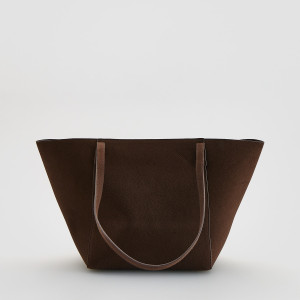 Torebka shopper - ONE SIZE - ciemnobrązowy - damska - Reserved - 4671Y-89X