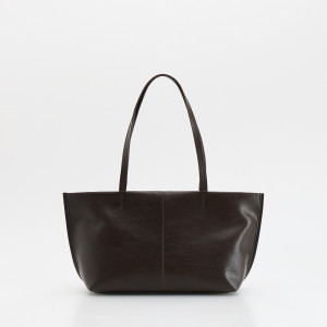 Torebka shopper - ONE SIZE - ciemnobrązowy - damska - Reserved - 4683Y-89X