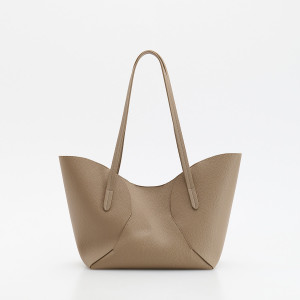 Torebka shopper - ONE SIZE - ciemnobrązowy - damska - Reserved - 4694Y-89X