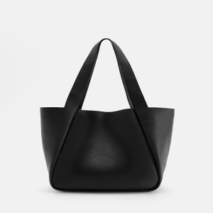 Torebka shopper z imitacji skóry - ONE SIZE - czarny - damska - Reserved - 4709Y-99X