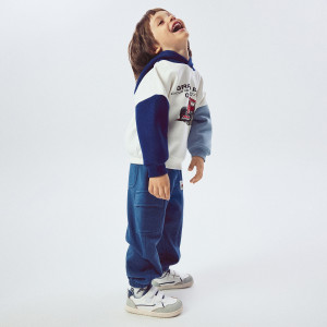 Spodnie jogger cargo - 110 (4-5 lat) - niebieski - chłopcy - Reserved - 471JX-55X