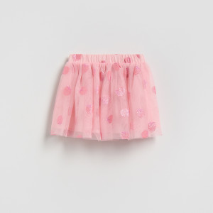 Tiulowa spódnica - 104 (3-4 lata) - pastelowy róż - dziewczynki - Reserved - 474IB-03X