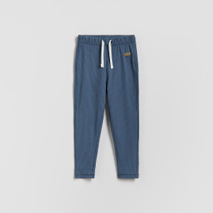 Prążkowane legginsy - 80 (9-12 m.) - niebieski - chłopcy - Reserved - 481HK-55X