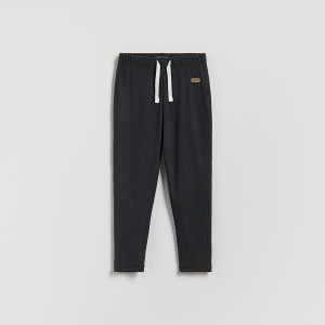 Prążkowane legginsy - 86 (12-18 m.) - ciemnoszary - chłopcy - Reserved - 481HK-90X