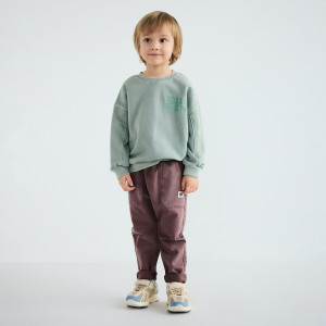 Bawełniane legginsy - 98 (2-3 lata) - fioletowy - chłopcy - Reserved - 482HK-48X