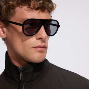 Okulary przeciwsłoneczne aviator - ONE SIZE - czarny - męska - Reserved - 482LZ-99X