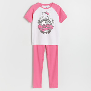 Dwuczęściowa piżama Hello Kitty - 158/164 (12-13 lat) - fuksja - dziewczynki - Reserved - 484CZ-43X