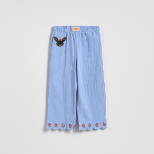 Spodnie Bing - 104 (3-4 lata) - lawendowy - dziewczynki - Reserved - 485IU-04X