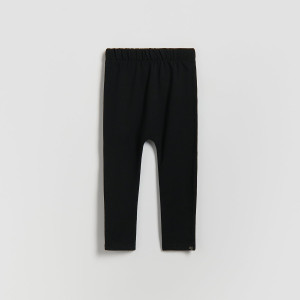 Bawełniane legginsy - 80 (9-12 m.) - czarny - chłopcy - Reserved - 486HK-99X