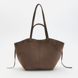 Torebka shopper - ONE SIZE - brązowy - damska - Reserved - 503BC-98X