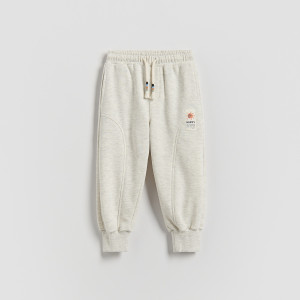 Spodnie jogger - 80 (9-12 m.) - jasnoszary - chłopcy - Reserved - 507HK-09M