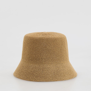 Kapelusz bucket - M - kremowy - damska - Reserved - 508IE-12X
