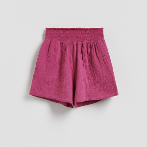 Muślinowe szorty - L - brudny róż - damska - Reserved - 512IY-39X