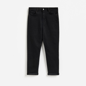 Jeansy Boyfriend - 48 - czarny - damska - Reserved - 516JX-99J