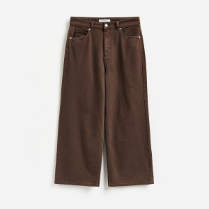 Jeansy culotte - 40 - dark grey jeans - damska - Reserved - 517JX-89J