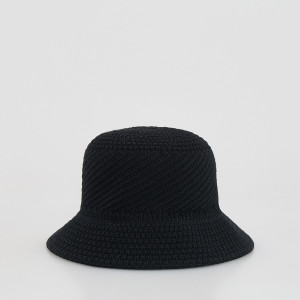Kapelusz bucket - M - czarny - damska - Reserved - 518IE-99X