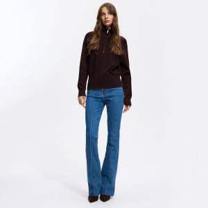 Jeansy flare - 46 - niebieski - damska - Reserved - 518JX-55J