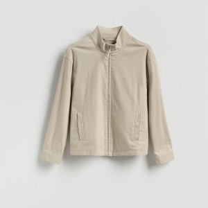 Kurtka ze stójką - L - beżowy - męska - Reserved - 519HR-08X