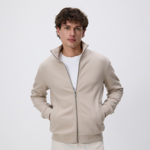 Bluza ze stójką - XXL - beżowy - męska - Reserved - 520EF-08X