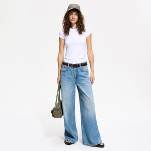 Jeansy baggy fit - 40 - niebieski - damska - Reserved - 523JX-50J
