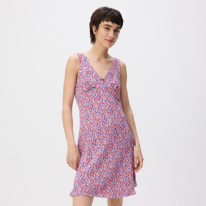 Wzorzysta sukienka z wiskozy - S - wielobarwny - damska - Reserved - 526FB-MLC