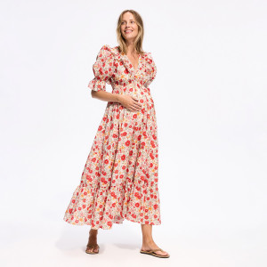 Wzorzysta sukienka maxi - S - wielobarwny - damska - Reserved - 527IY-MLC