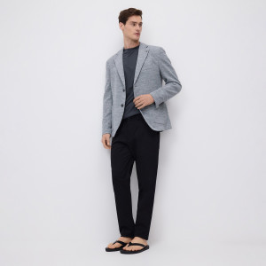Spodnie chino slim fit - 28 - czarny - męska - Reserved - 528HR-99X