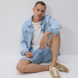 Jeansowe szorty slim fit - 30 - niebieski - męska - Reserved - 5302L-05J