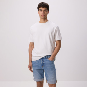 Jeansowe szorty slim fit - 30 - niebieski - męska - Reserved - 5302L-55J