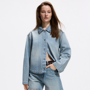 Jeansowa kurtka - XS - niebieski - damska - Reserved - 533JX-50J