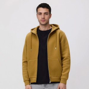 Bluza z kapturem - L - warm olive - męska - Reserved - 535EF-19X