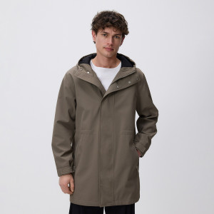 Kurtka parka z kapturem - XXL - ciemnozielony - męska - Reserved - 537HK-78X
