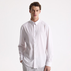 Koszula slim fit - M - biały - męska - Reserved - 544HT-00X