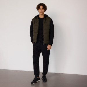 Spodnie cargo jogger - M - czarny - męska - Reserved - 5481L-99X