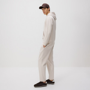 Spodnie dresowe regular fit - L - beżowy - męska - Reserved - 549HM-08X