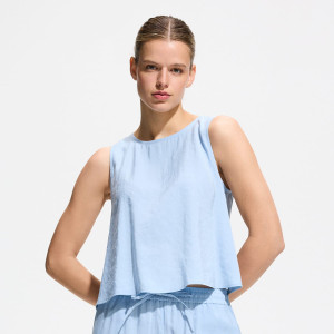 Bluzka z modalem - M - jasnoniebieski - damska - Reserved - 550JN-05X