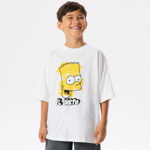 T-shirt The Simpsons - 128 (7-8 lat) - biały - chłopcy - Reserved - 551LF-00X